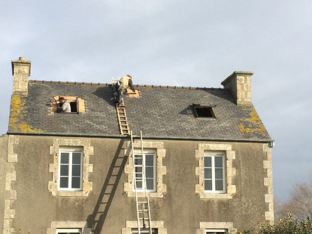 Einbau der Velux Südseite 